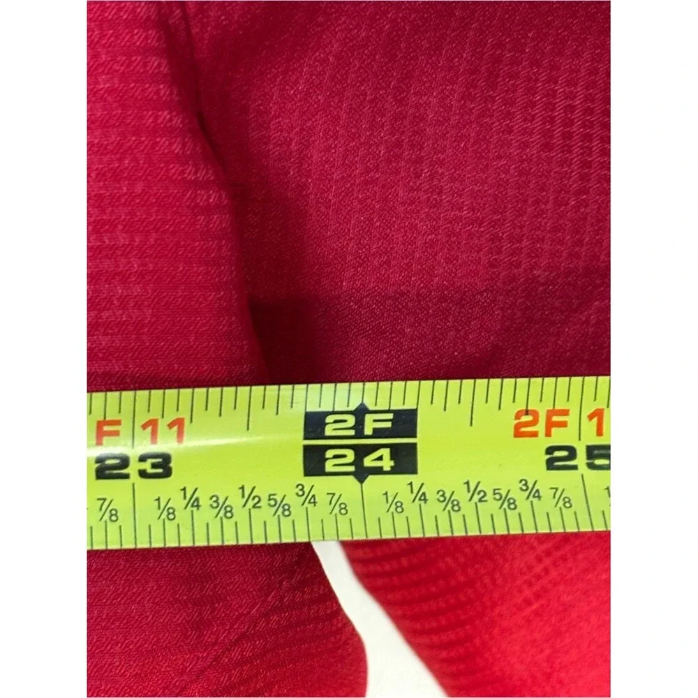 Adidas Mens Shockwave Woven 1/4 Zip Jacket Pullover  Red White X Large